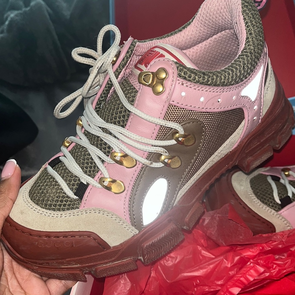 Gucci gym shoes size 36. Slightly worn
